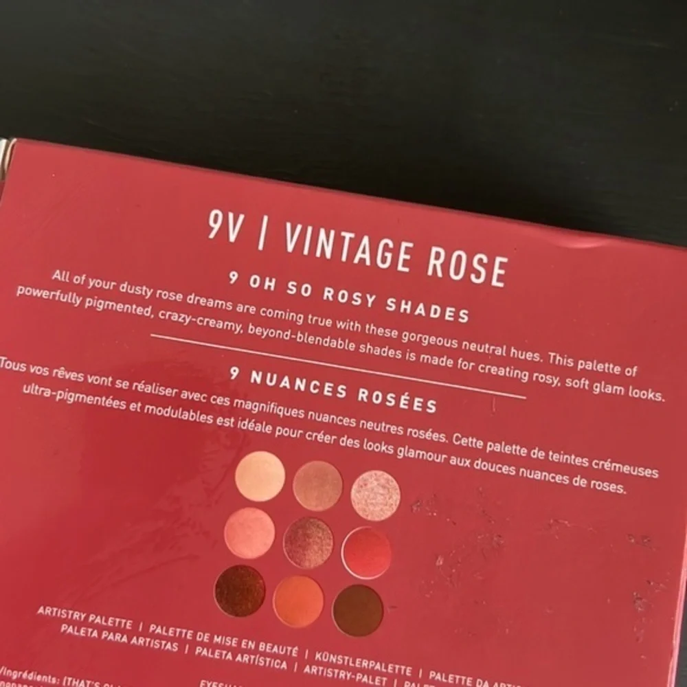 Morphe 9V Vintage Rose Artistry Eyeshadow Palette NIB